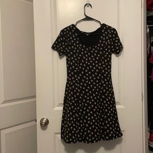 Black floral vans dress. Size is a small.